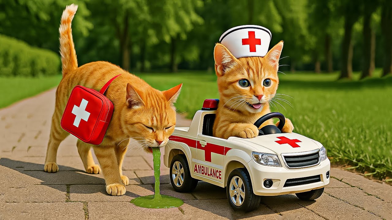 Kitten Turns Into Little Doctor to Save Sick Mama Cat 🐱❤️🐾 | Heartwarming Healing Story
