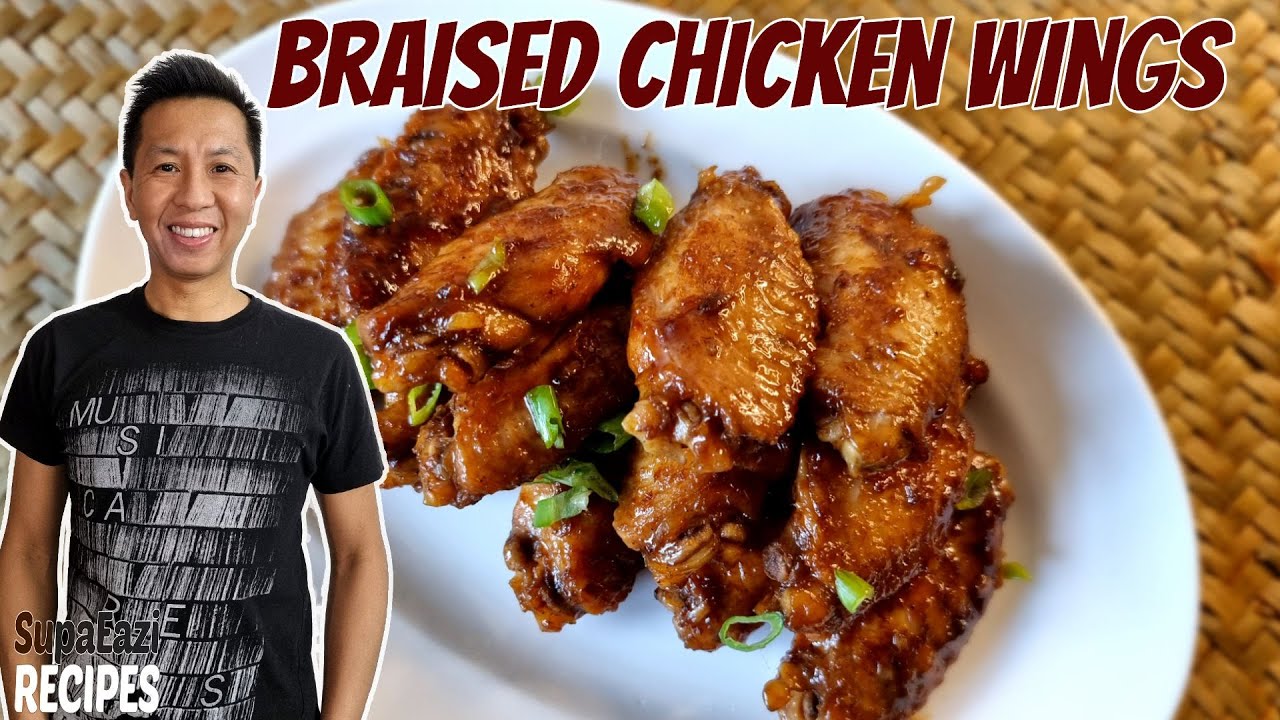 Braised Chicken Wings | Red Cooked Chicken Wings Chinese Recipe