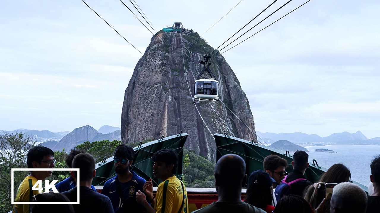 Rio de Janeiro 🇧🇷 Seilbahn auf den Zuckerhut, Praia Vermelha & Top Aussichten | 4K Walk Brasilien