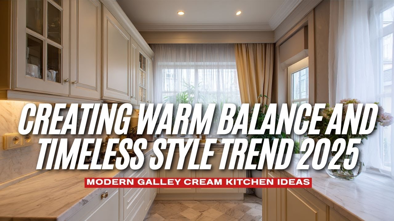 Modern Galley Cream Kitchen Ideas Creating Warm Balance and Timeless Style Trend 2025