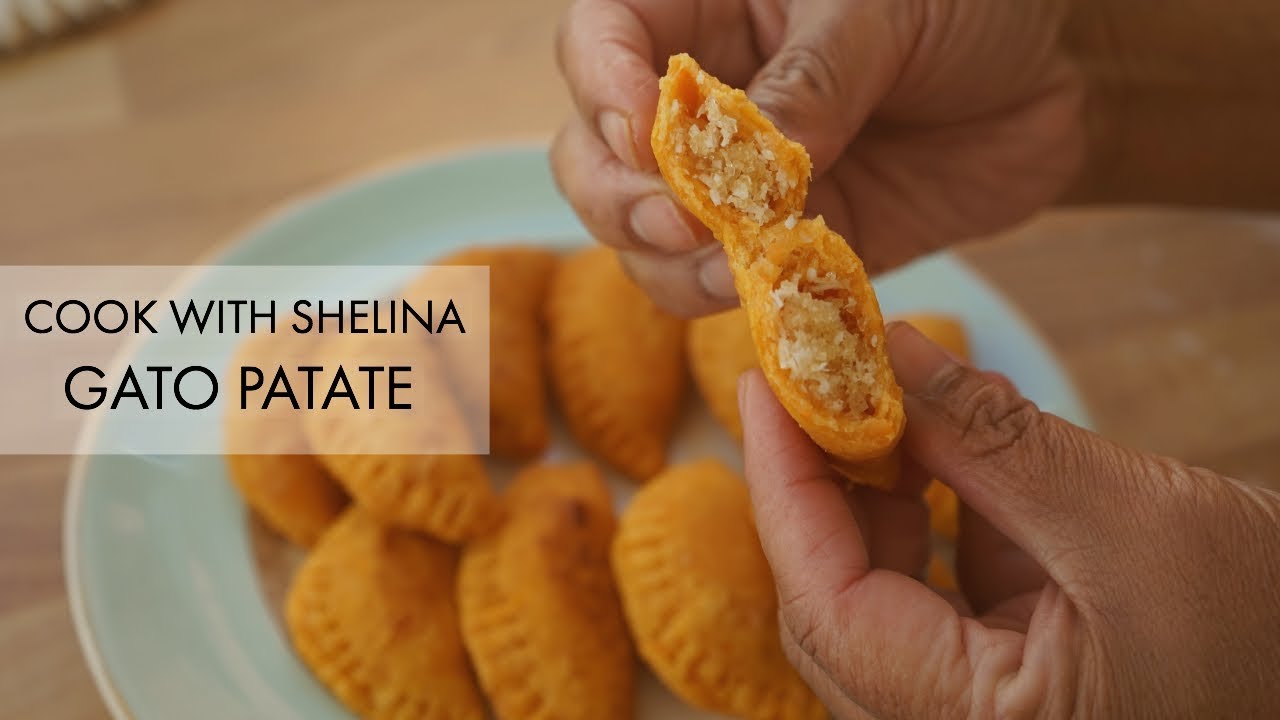 Gato Patate - Mauritian Sweet Potato Cakes. Diwali sweet Vegan