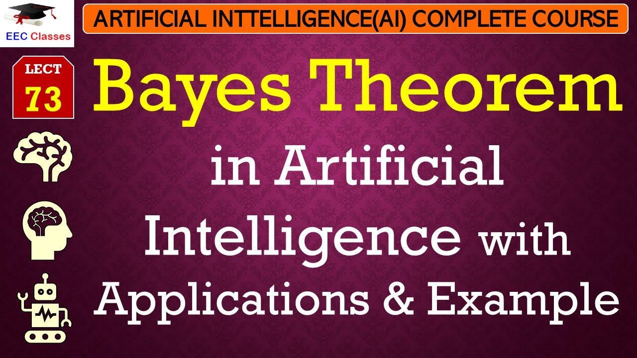 L73: Bayes Theorem in Artificial Intelligence with Applications & Example | AI Lectures in Hindi