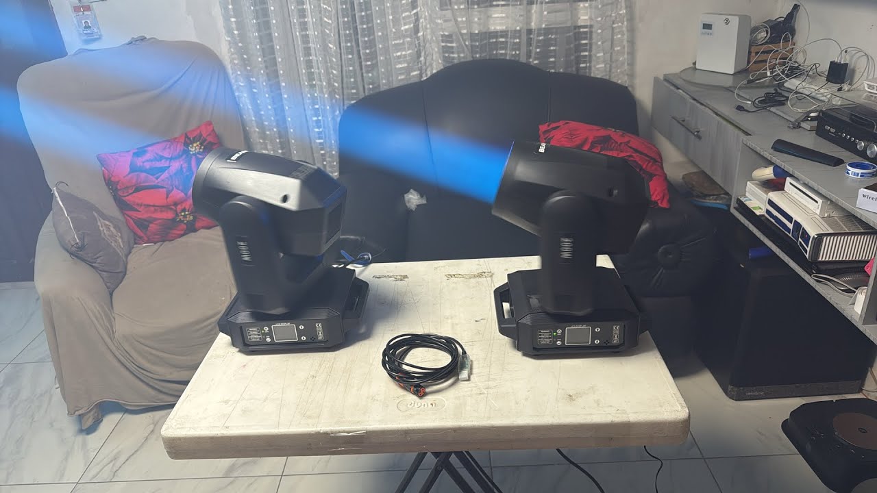 2 Cabezas Robóticas Jade Dragon Aro Led R🔴G🟢B🔵 200W  Jade Alo 200W RGB + interface Antonie Campeche