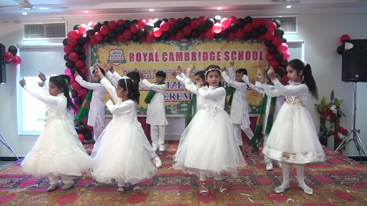 shukria Pakistan. tablo by students of Royal Cambridge School Ari Syedan Islamabad..