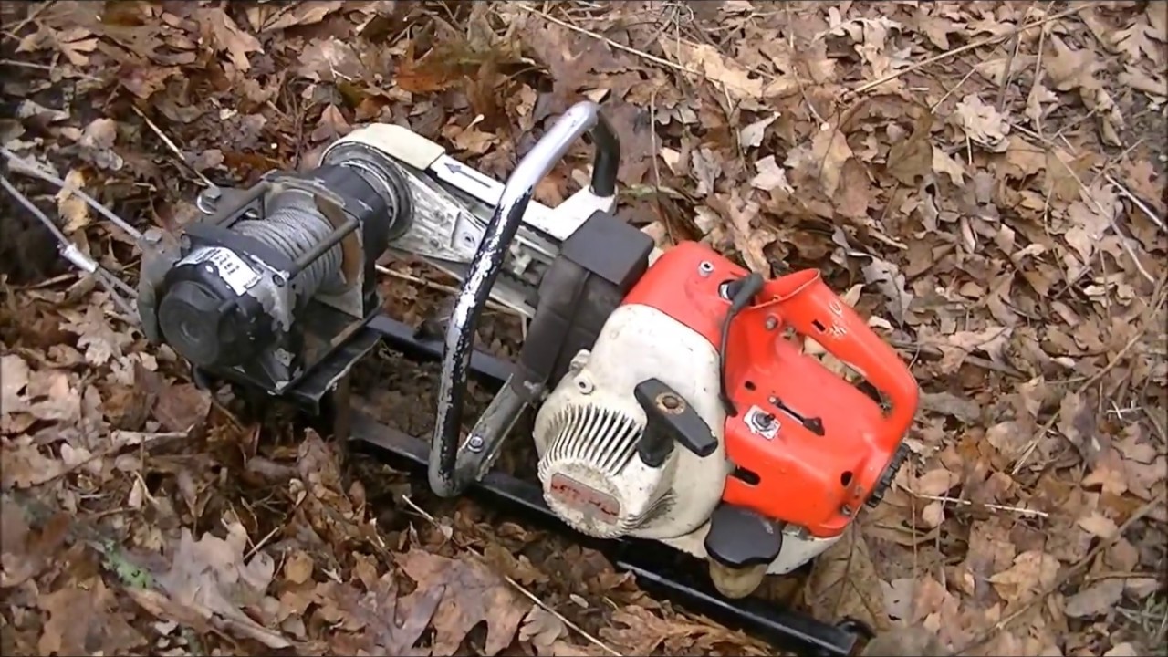 Portable gas powered winch vs chainsaw winch