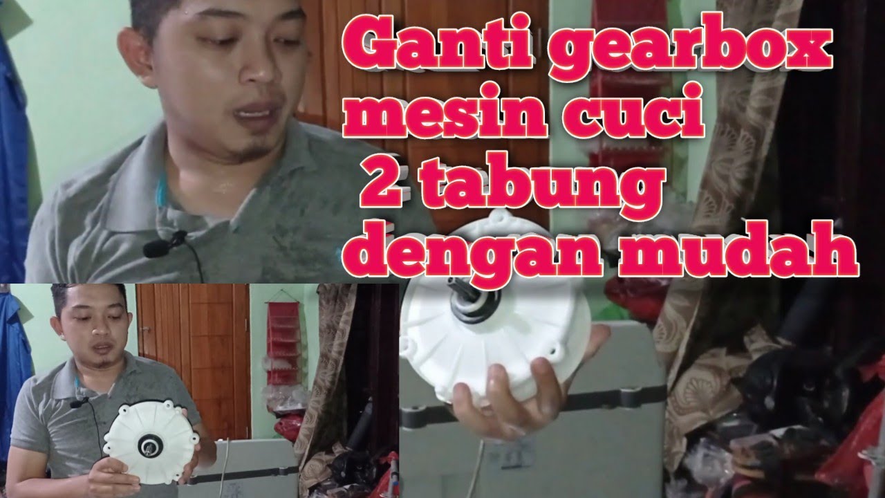 Cara mengganti gear box mesin cuci LG 2 tabung