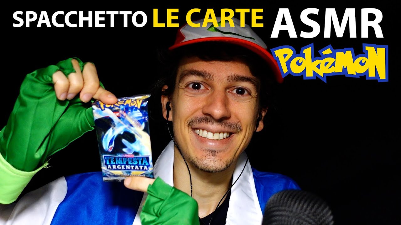 ASMR | Spacchetto Carte dei Pokémon!!! (Crinkle Sounds)❤😍 ASMR ITA