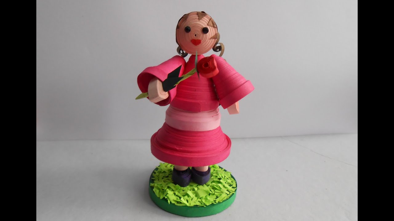 How to make Quilling Doll - Making tutorial