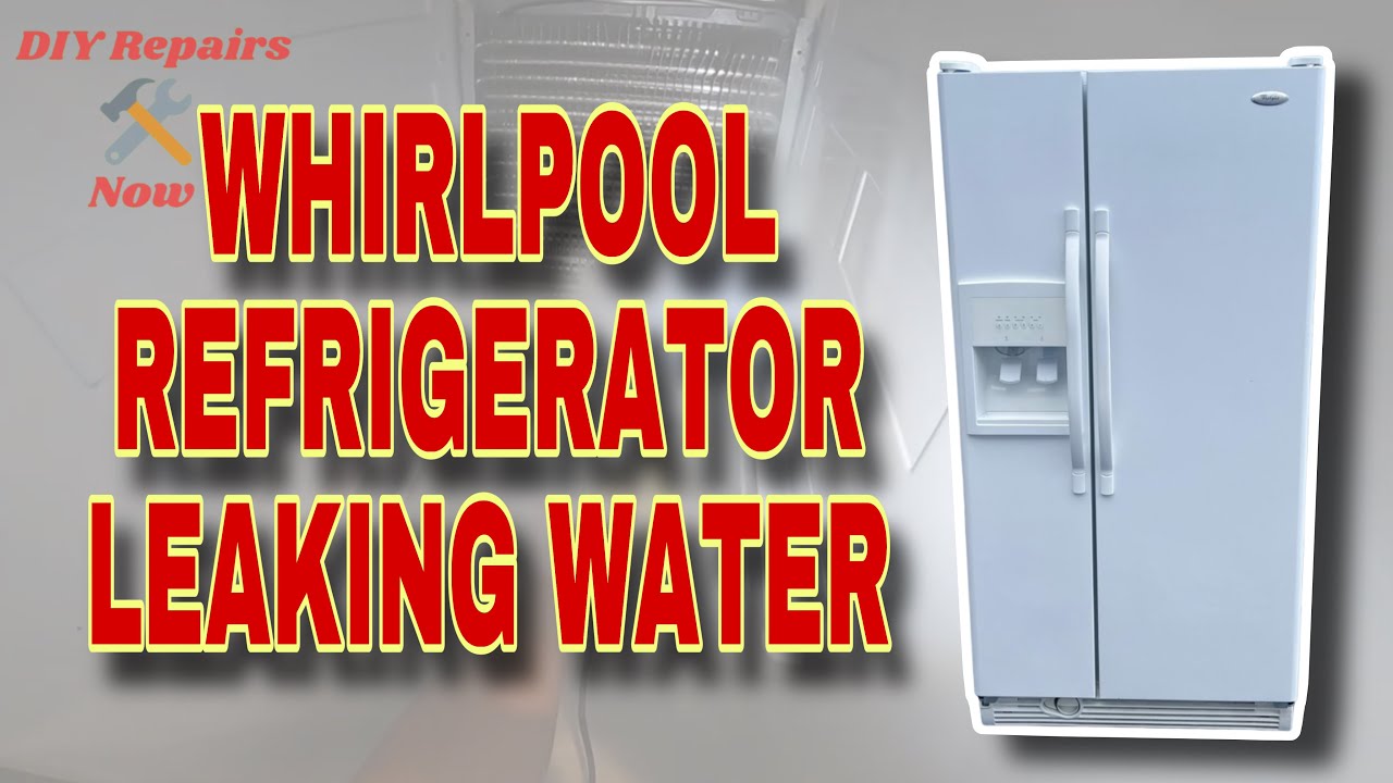 How to Fix Whirlpool Refrigerator Leaking Water & Ice Build Up | Not Draining | Model 