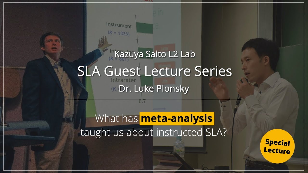 What has meta-analysis taught us about instructed SLA? - Professor Luke Plonsky