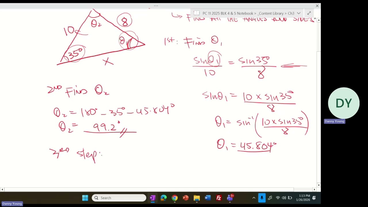 PC11 Ch 2 6 Ambiguous Case of Sine Law 