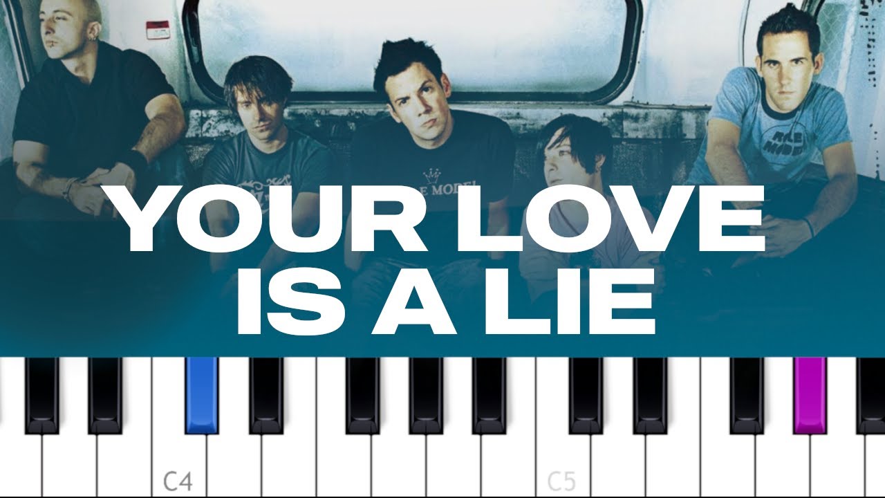 Simple Plan - Your Love Is A Lie (piano tutorial)