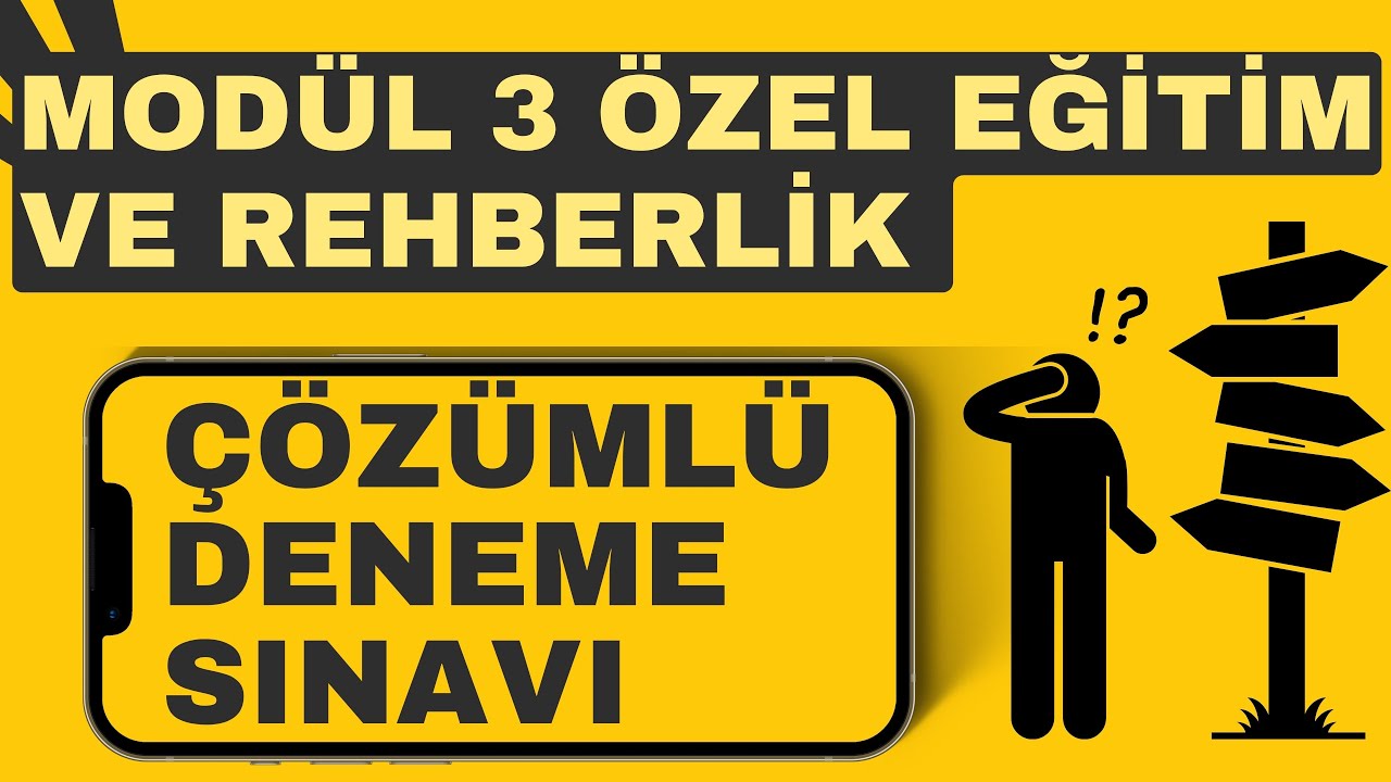 Uzman Öğretmenlik Sınavı MODÜL 3 Özel Eğitim ve Rehberlik PRATİK Soru Çözümleri Başöğretmenlik