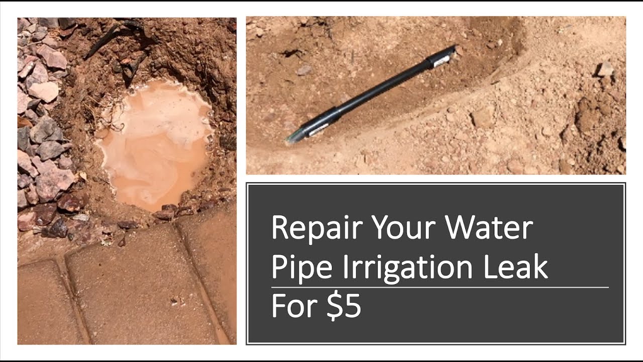 DIY Repair Underground Irrigation Pipe Leak - $5
