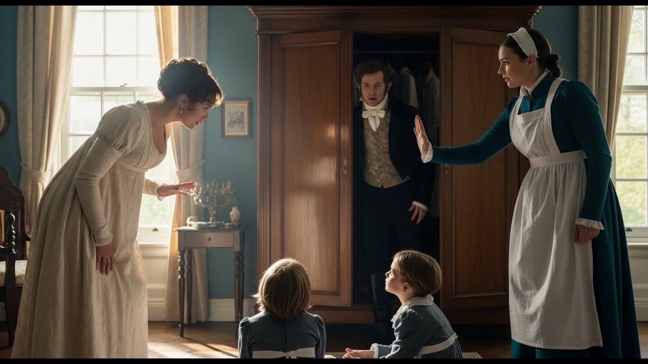 A WIDOWED DUKE HID TO SEE HOW HIS FIANCÉE TREATED HIS TWINS… UNTIL THE MAID…