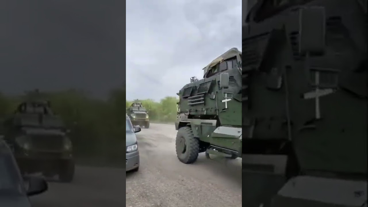 🇺🇸American MaxxPro MRAPs in 🇺🇦Ukrainian service in Kharkiv #latest  #russiaukrainewar #shorts