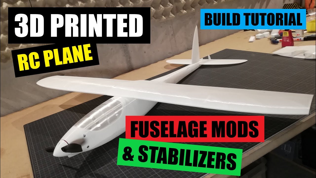 ECLIPSON MODEL A | 3D PRINTED RC PLANE | BUILD PART 3 | FUSELAGE MODS & STABILIZERS