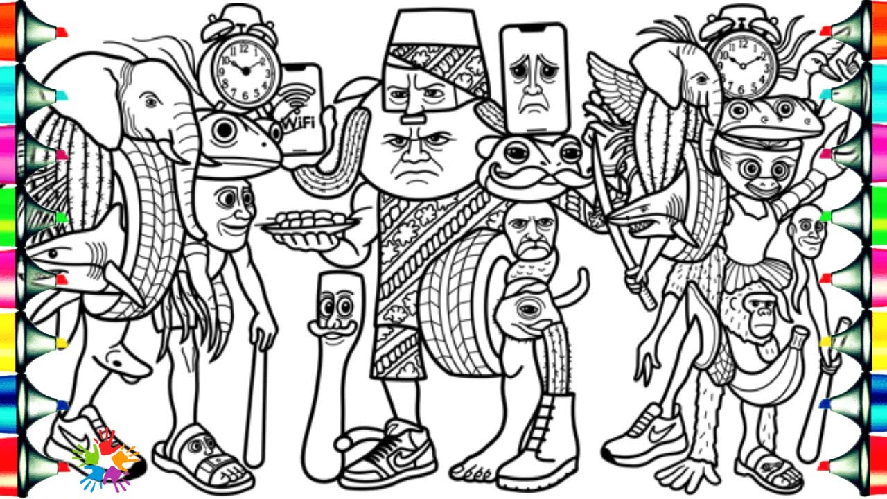 Brainrot Final Bosses / Brainrot Animals New Coloring Pages / NCS Music