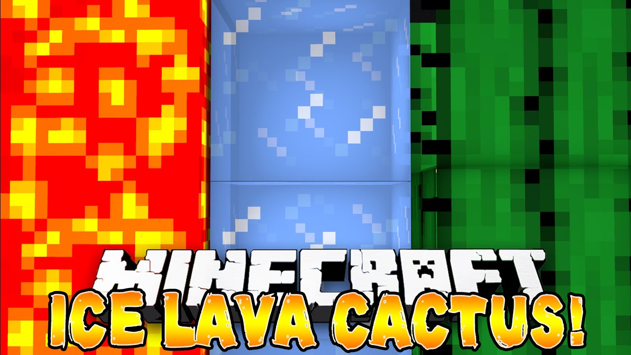 Minecraft - LAVA - ICE - CACTUS PARKOUR! w/Preston, Pete & Kenny!