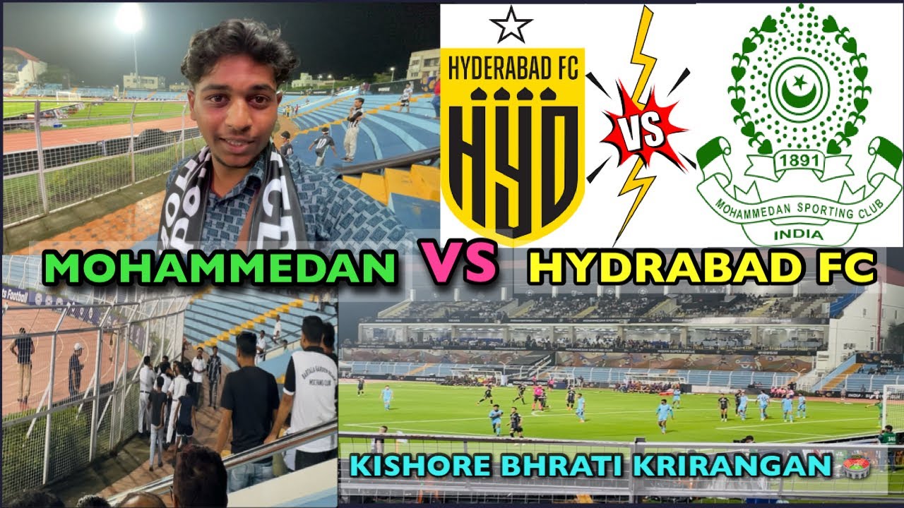 Mohammedan vs Hyderabad FC🇮🇳ISL 🏟️Kishore Bharati Krirangan Stadium #football #vlog #kolkata #india