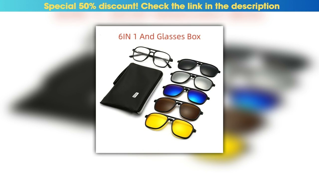 Editor’s Choice Polarized Optical Magnetic Sunglasses Clip Men Women Polaroid Clip On Myopia Glasse