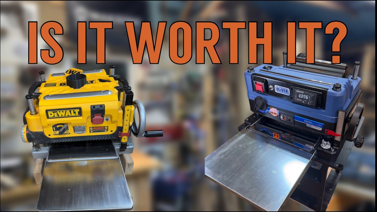OLIVER 10055 15” Planer vs helical head DeWalt Dw735 –  which is the better buy?