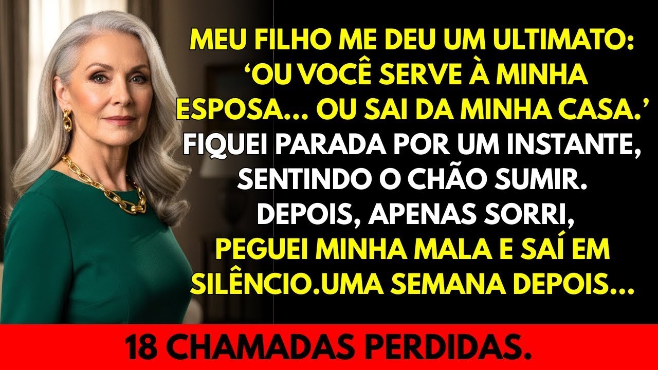 Meu filho disse  ‘Sirva minha esposa ou vá embora ’ Ele não esperava que eu