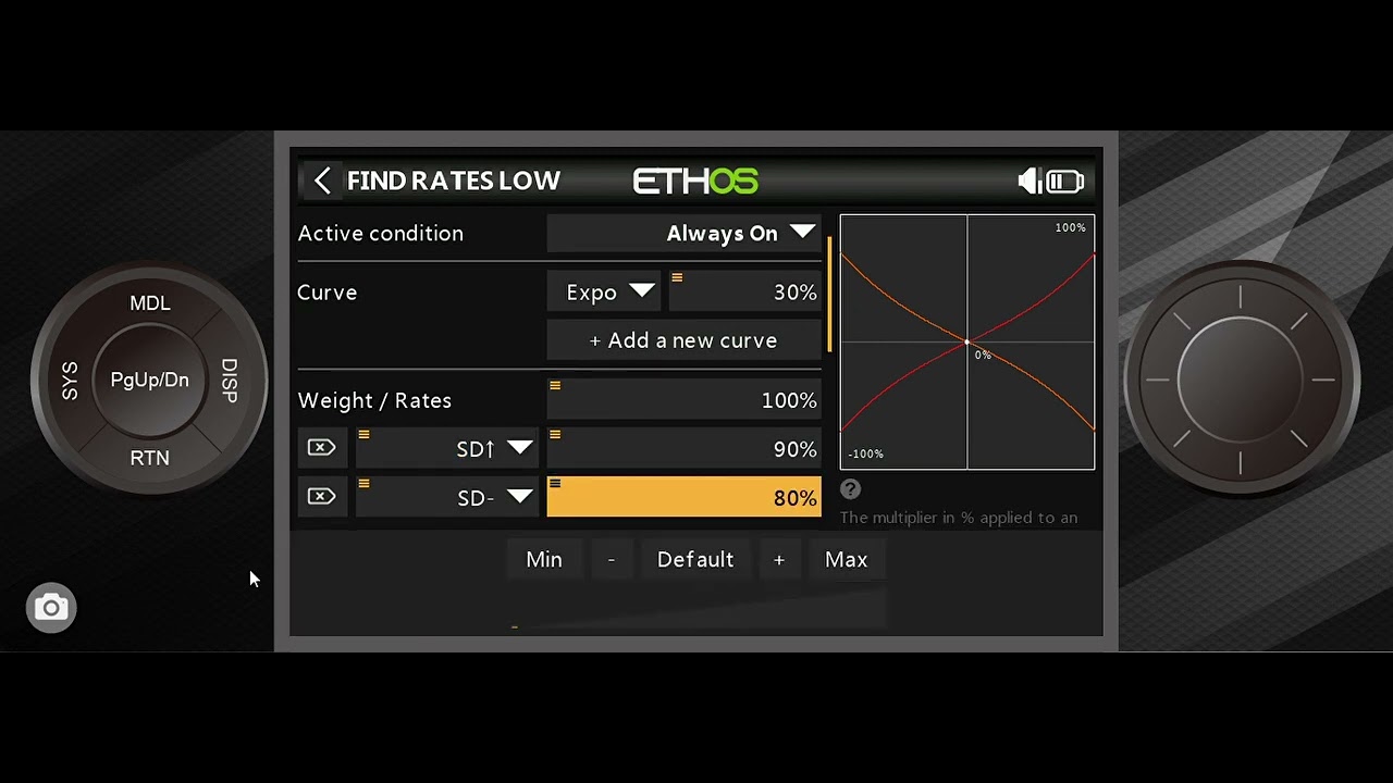 FrSky Ethos- Easily find your ideal dual rates and expo