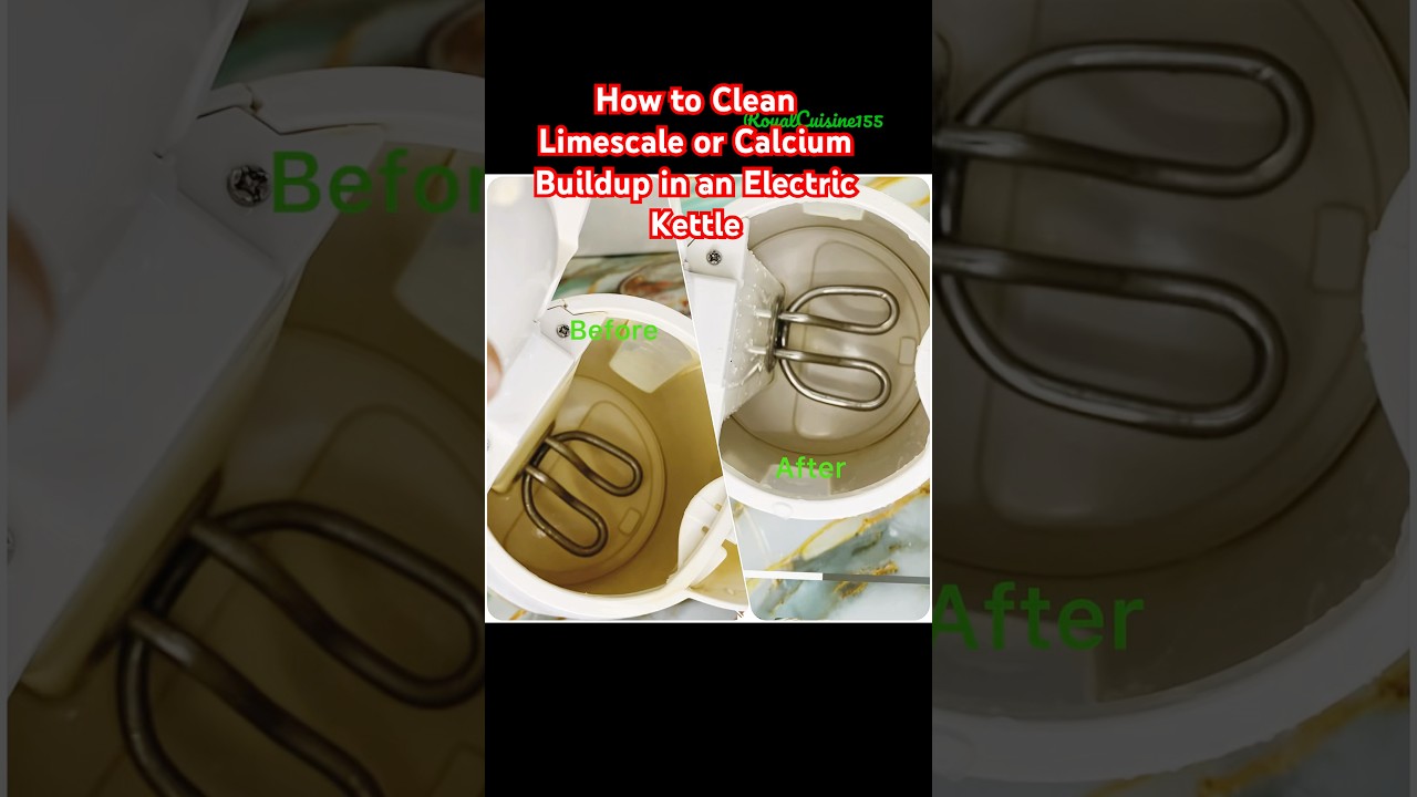 How to Clean Limescale or Calcium Buildup in an Electric Kettle. #calcuimbuildup #limescale #clean