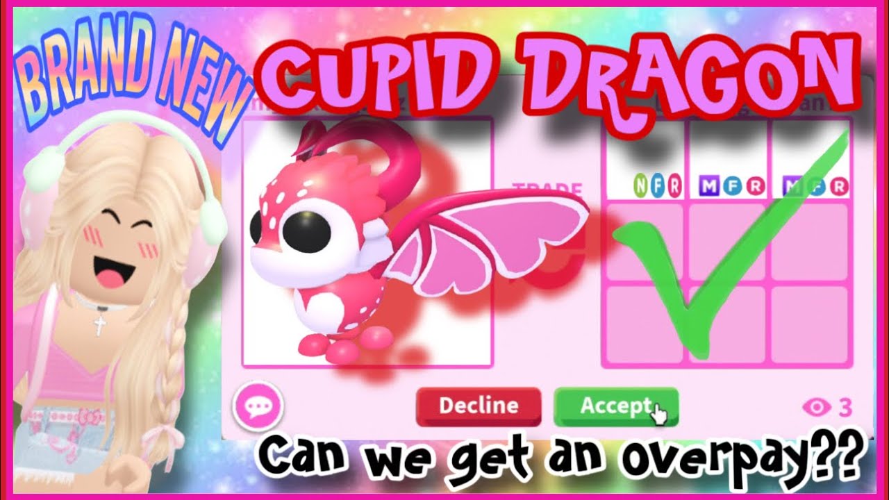 ❤️🩷Обмен АБСОЛЮТНО НОВОГО Купидона Дракона в Adopt Me!! WFL?!?❤️🩷