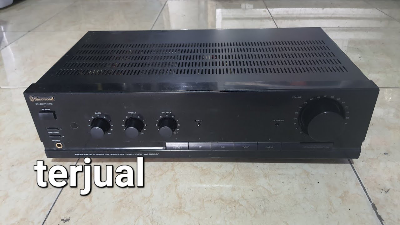 tes power amplifier integra sherwood ax3030r vs speaker lg 5inch double