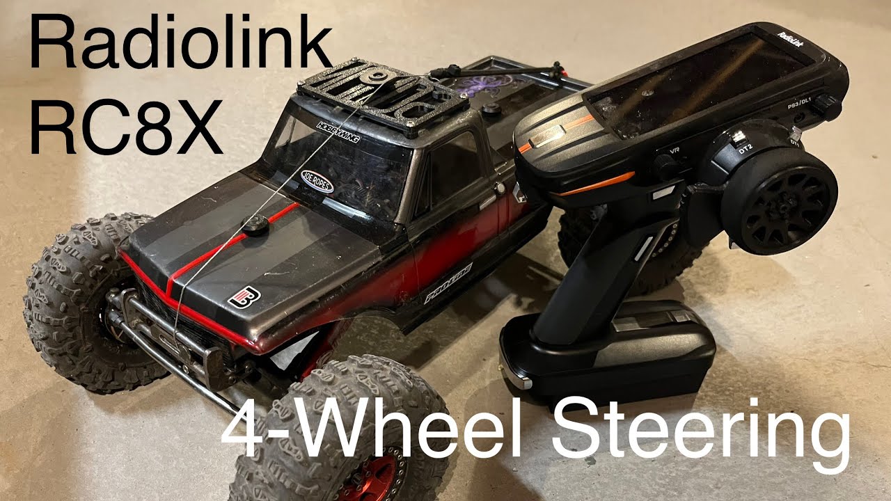 Radiolink RC8X four wheel steering options