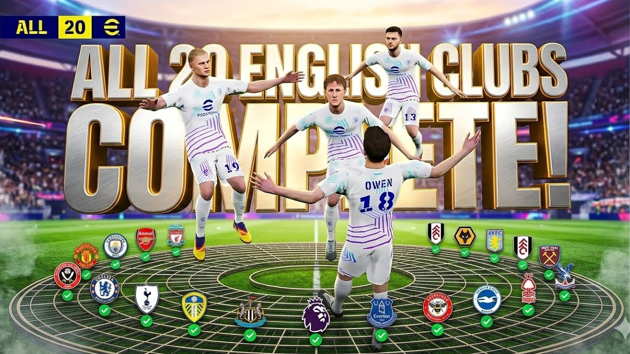 English Clubs Completed !! With the power of Michael Oven!!