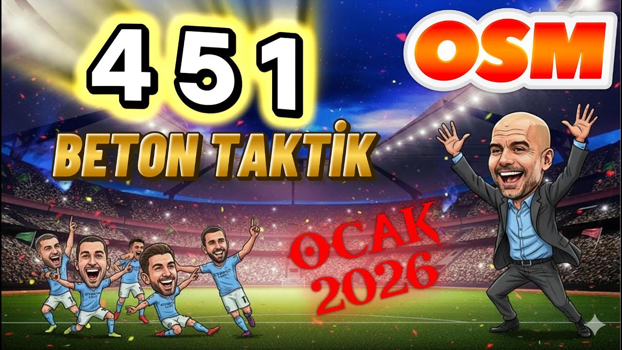 Osm 2026 Taktik 451 BETON TAKTİK Best Tactics #osm2026 #onlinesoccermanager2026 #osmbesttactics