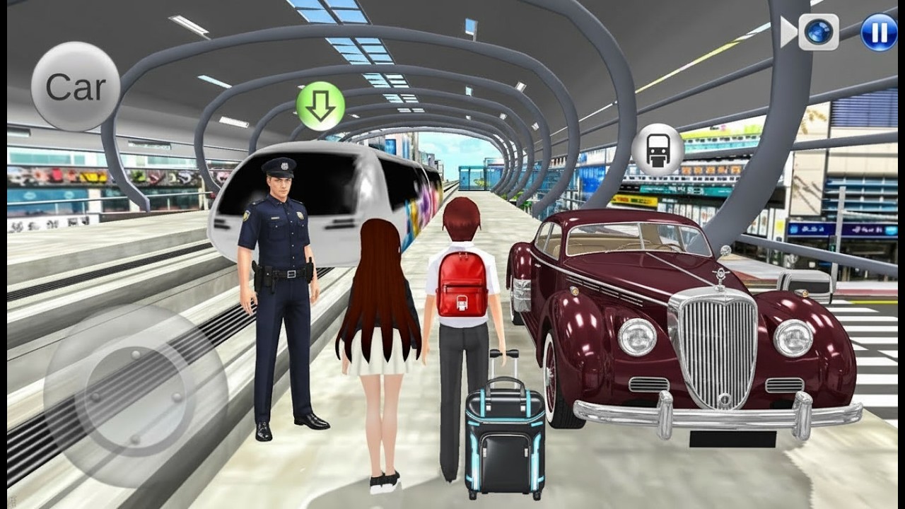 3D Driving Class Simulation -- USA Funny 3D Car Officer Refuel His Super Car Gas Crazy Gameplay