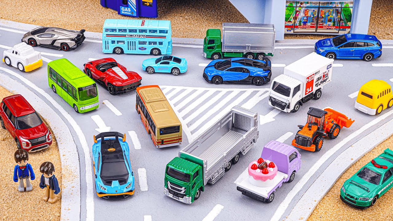 タカラトミー トミカシティ｜トミカシティの三差路交差点｜タカラトミー トミカの電車＆車コレクション 🚗🚆