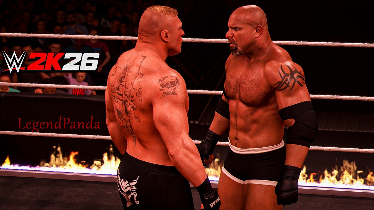 🔥Inferno Match BROCK LESNAR vs GOLDBERG 🔥 Wrestlemania 42 ! WWE 2K26 Full Match