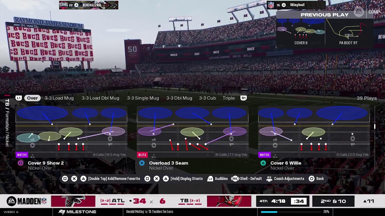 Madden bucs gotw