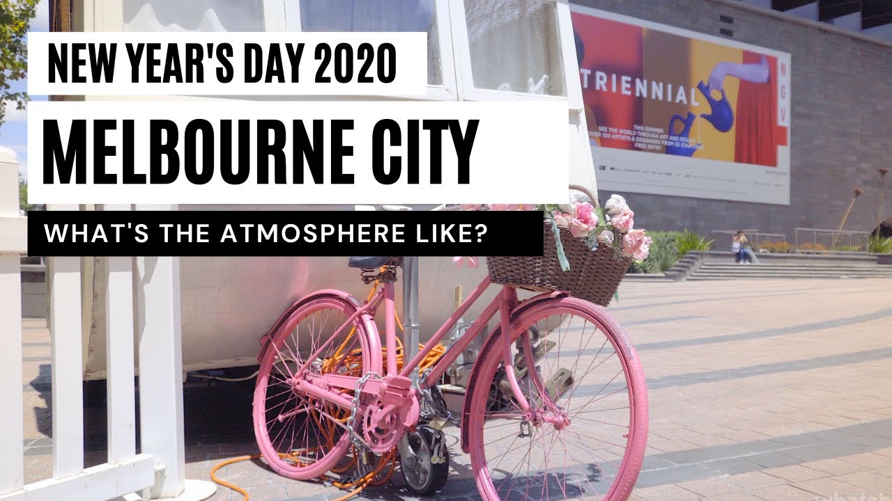 Melbourne city on New Year's Day 2021