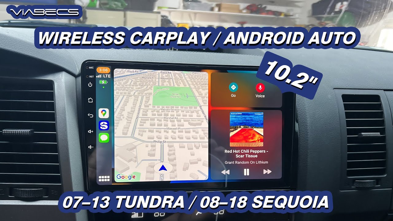 ViaBecs 2007–2013 Tundra / 2008–2018 Sequoia Apple CarPlay Radio Install