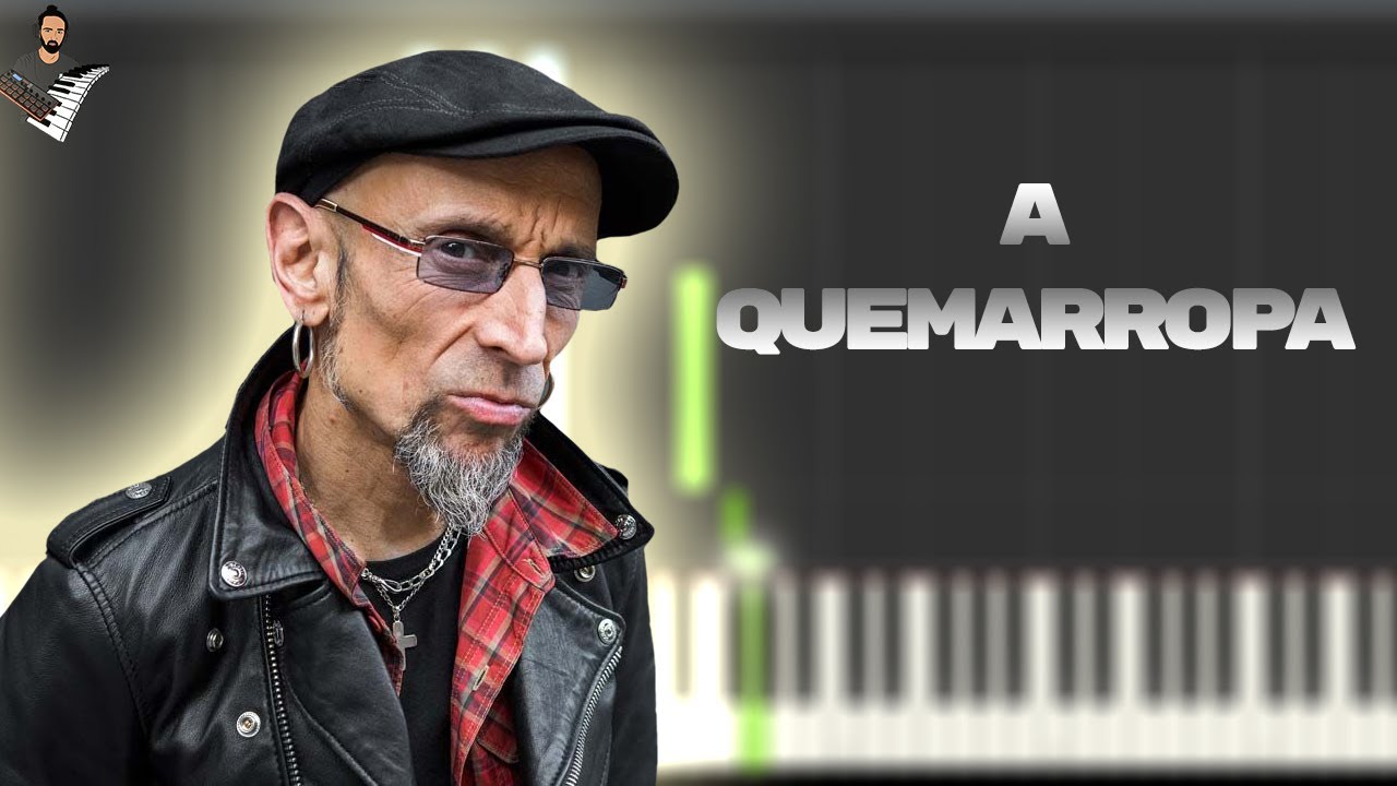 Fito & Fitipaldis - A quemarropa | Instrumental Piano Tutorial / Partitura / Karaoke / MIDI