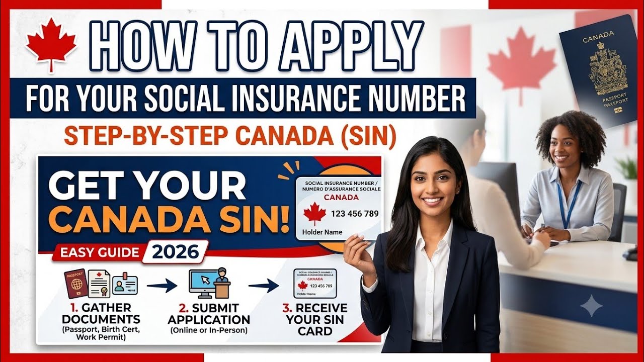 How to Apply for a Social Insurance Number (SIN) in Canada|Step-by-Step Guide 2026|Get Your SIN Fast