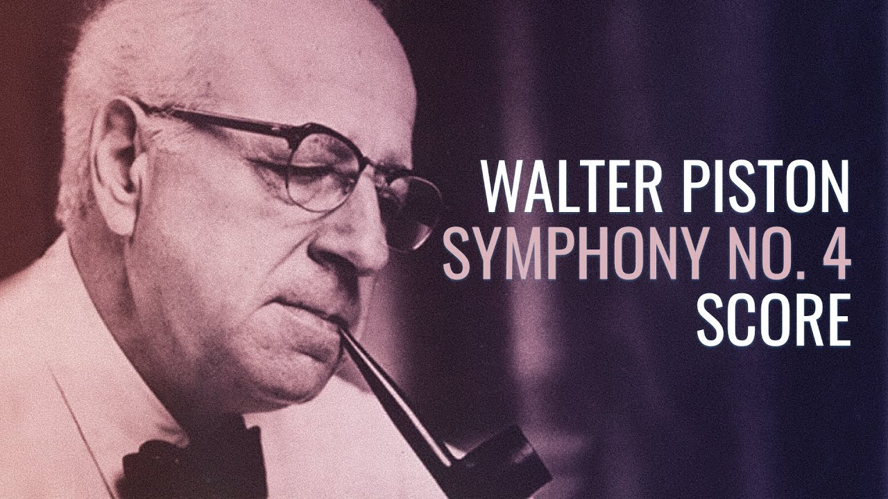 Walter Piston Symphony No. 4 (1950) (Study Score in 4k)