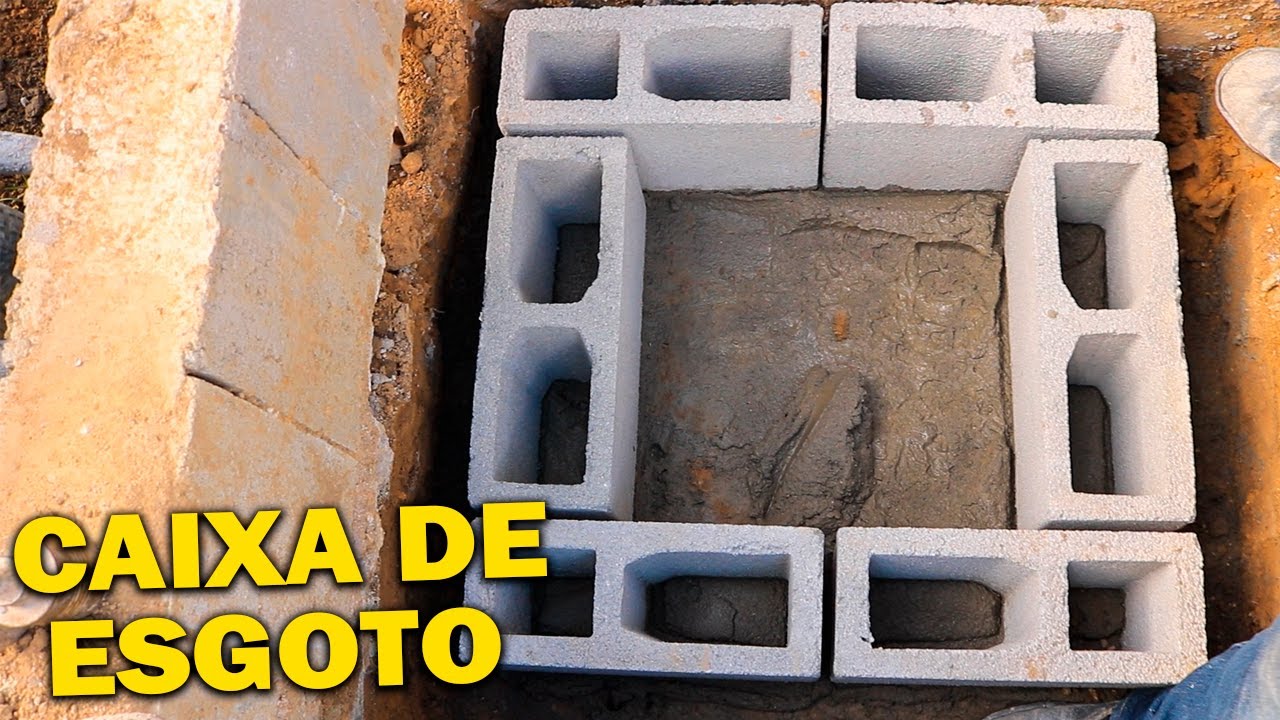 CAIXA DE ESGOTO COM BLOCOS - MUITO FÁCIL E GASTANDO POUCO | Parte 69