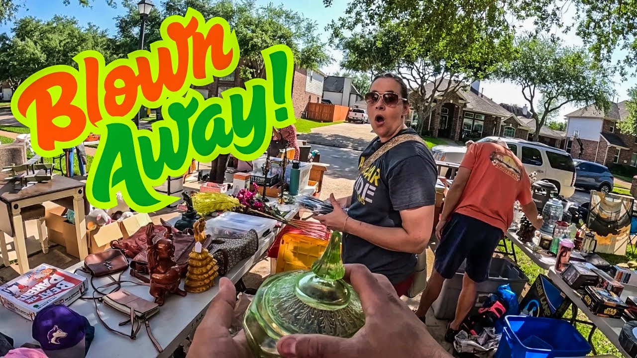Everyone was amazed by my garage sale