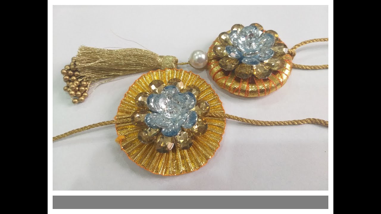 Easy Rakhi Making At Home By Poonam Hedau.