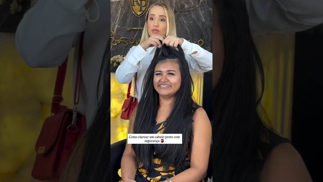 ✨ Transformar um cabelo muito preto em um iluminado reluzente exige mais do que t&eacute;cnica &mdash; exige