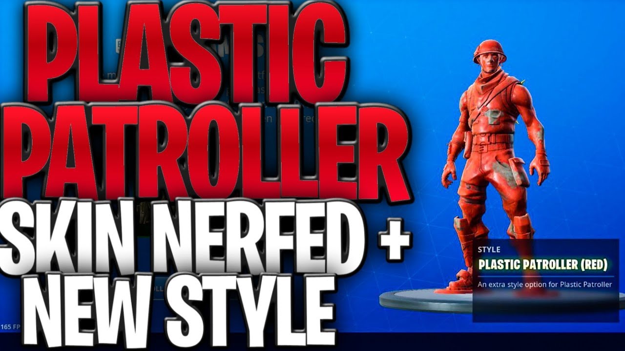 Plastic Patroller Skin NERFED + New Scimitar & Sandstorm Styles!
