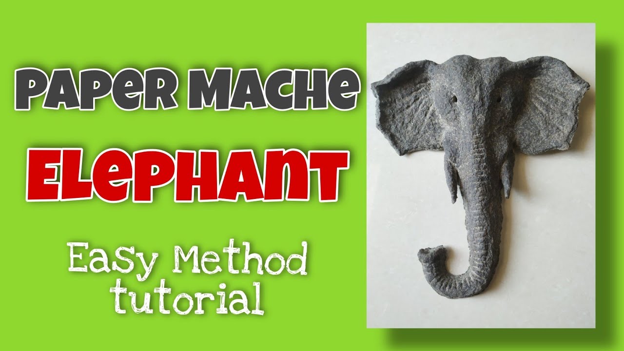How to Make Elephant Head by Using paper Mache । Best out of Best । Eco-friendly Articles