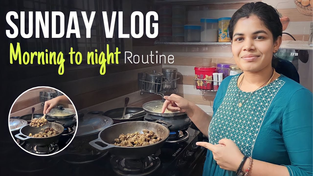 Sunday vlog with kids// morning to night routine// #vlog #vlogs #routinevlog #diml @anjithasworld